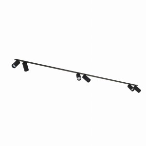 Lampa podtynkowa 6-punktowa MONO SURFACE czarny