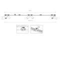 Lampa podtynkowa 6-punktowa MONO SURFACE czarny
