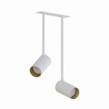 Lampa podtynkowa 2-punktowa MONO SURFACE LONG biały/złoty