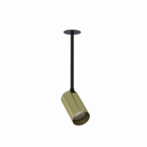 Lampa podtynkowa 1-punktowa MONO SURFACE LONG S mosiądz/czarny