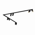 Listwa sufitowa MONO CORNER 2x150 czarny/złoty