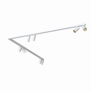 Listwa sufitowa MONO CORNER 2x150 biały/złoty