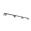 Listwa sufitowa MONO 2x150 mosiądz/czarny