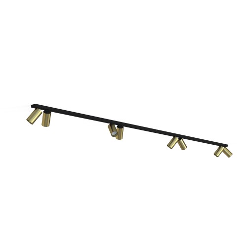 Listwa sufitowa MONO 2x150 mosiądz/czarny