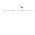 Listwa sufitowa MONO 2x150 biały