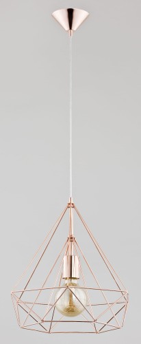 Lampa wisząca 1-punktowa loftowa druciak BASKET miedziany