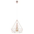 Lampa wisząca 1-punktowa loftowa druciak BASKET miedziany