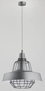 Lampa wisząca 1-punktowa loftowa TAMARIS szary