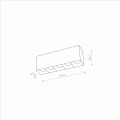 Lampa sufitowa natynkowa MIDI LED 3000K czarny