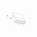 CONO BLACK LAMPA WISZĄCA 3 KOŁO S