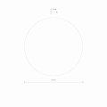Kinkiet RING WOOD LED M złoty