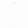 Kinkiet RING WOOD LED L złoty
