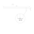 Kinkiet MOTIVE LED L 16W 3000K czarny
