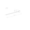 Kinkiet ARM LED M 10W 3000K czarny