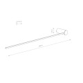 Kinkiet ARM LED L 14W 3000K czarny