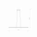 Lampa wisząca BAR LED M 3000K czarny
