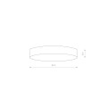 Plafon LID ROUND LED 50W 3000K biały