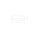 Plafon LID ROUND LED 35W 4000K czarny