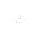 Plafon LID SQUARE LED 25W 3000K biały