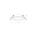 Lampa wpuszczana MYKONOS LED 6W 4000K biały