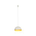 Lampa wisząca nowoczesna HEMISPHERE SUPER S biały/satynowy złoty