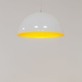 Lampa wisząca nowoczesna HEMISPHERE SUPER S biały/satynowy złoty
