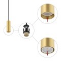 Lampa wisząca FOURTY S mosiądz