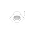 Lampa punktowa podtynkowa EGINA LED 10W 4000K biały