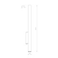 Kinkiet OURTY WALL XL czarny