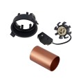 NEX BLACK 4XGU10 LAMPA SUFITOWA PODTYNKOWA