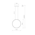 Lampa wisząca CIRCOLO LED S 4000K czarny