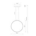 Lampa wisząca CIRCOLO LED M 4000K czarny