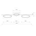 Lampa sufitowa CIRCOLO LED 4000K czarny