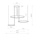 Lampa wisząca CIRCOLO LED III 4000K czarny
