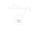 Kinkiet MOTIVE LED M 4000K czarny