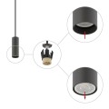 Lampa wisząca FOURTY S szary