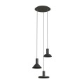 Lampa wisząca 3-punktowa HERMANOS czarny