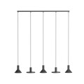 Lampa wisząca 5-punktowa HERMANOS czarny 