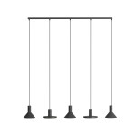 Lampa wisząca 5-punktowa HERMANOS czarny 