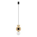 Lampa wisząca DROPS WOOD B naturalne drewno