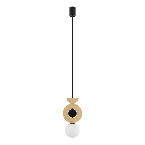Lampa wisząca DROPS WOOD B naturalne drewno