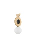 Lampa wisząca DROPS WOOD B naturalne drewno