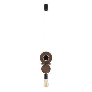 Lampa wisząca DROPS WOOD C ciemne drewno