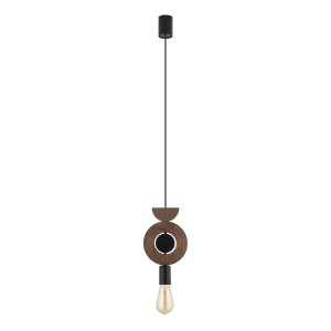 Lampa wisząca DROPS WOOD D ciemne drewno