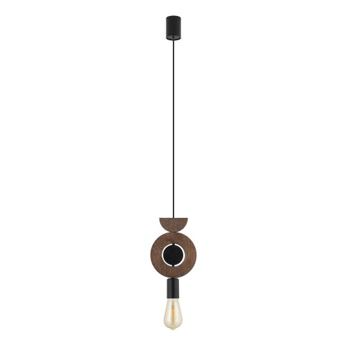 Lampa wisząca DROPS WOOD D ciemne drewno
