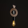 Lampa wisząca DROPS WOOD D ciemne drewno