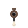 Lampa wisząca DROPS WOOD D ciemne drewno