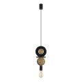 Lampa wisząca DROPS WOOD E czarny