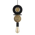Lampa wisząca DROPS WOOD E czarny
