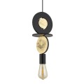 Lampa wisząca DROPS WOOD E czarny
